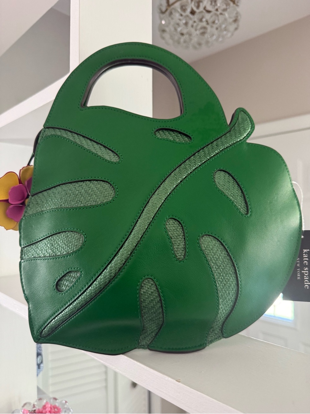 kate spade playa leather 3d leaf crossbody - Picture 2 of 5